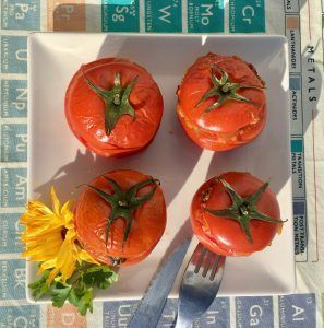 tomates rellenos low carb sin arroz