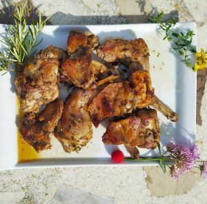 conejo al estragon keto paleo