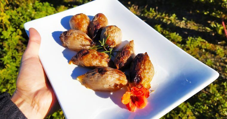tatin de chalotas paleo keto sin gluten