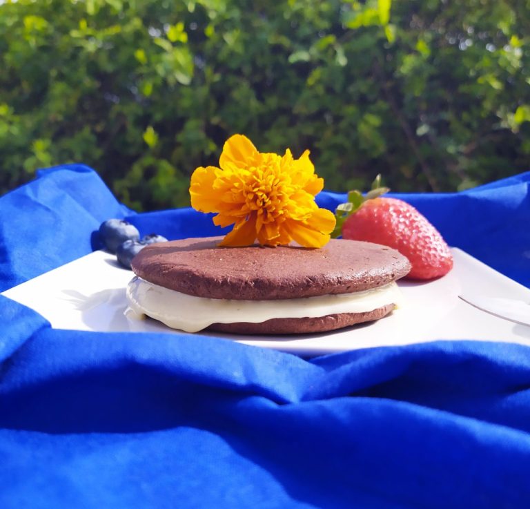mega galleta noreo de cacao con mantequilla de macadamia paleo sin gluten keto low carb