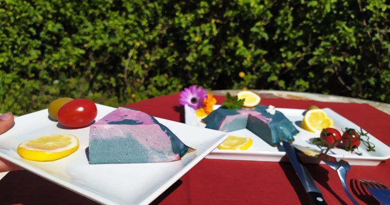 flan de col lombarda low carb