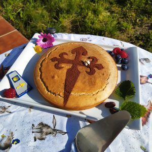 tarta de santiago low carb keto