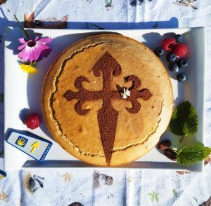 tarta de santiago low carb keto