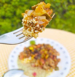 ropa vieja low carb paleo keto con arroz de semillas de cáñamo