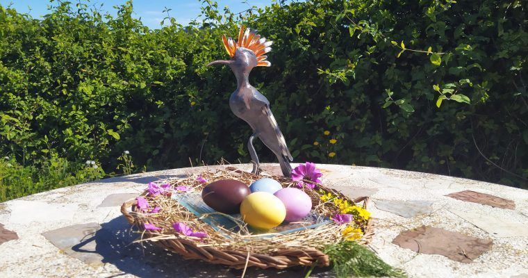 huevos de pascua de colores sin colorantes abubilla