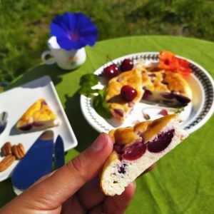 clafoutis sin gluten sin azucar keto low carb