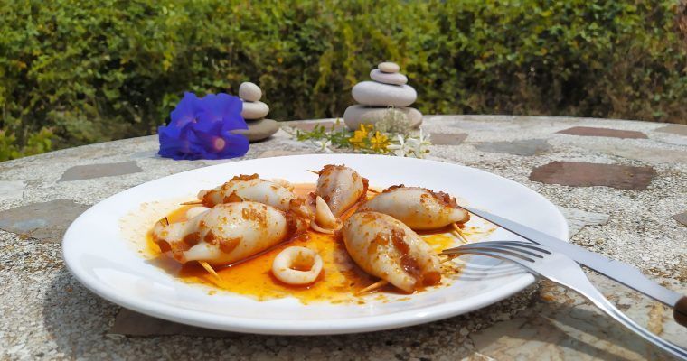 calamares rellenos de sobrasada paleo keto