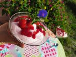 mousse de fresas paleo keto sin azucar sin lacteos