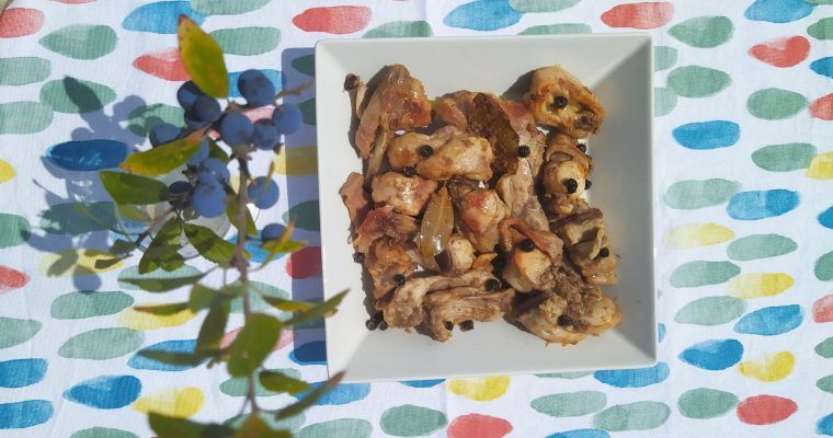 coniglio al ginepro conejo al enebro paleo keto