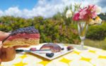 bizcocho sin gluten paleo low carb sin azucar con gelatina de fresa y chocolate casi galleta pims
