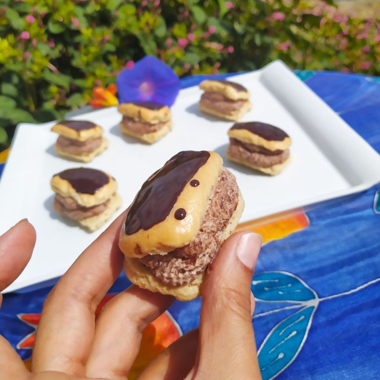 eclairs de chocolate paleo keto sin gluten sin azucar low carb