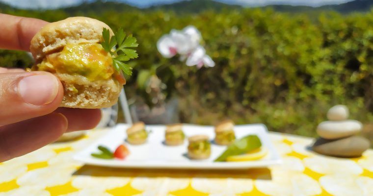 petit choux low carb paleo keto sin gluten con guacamole