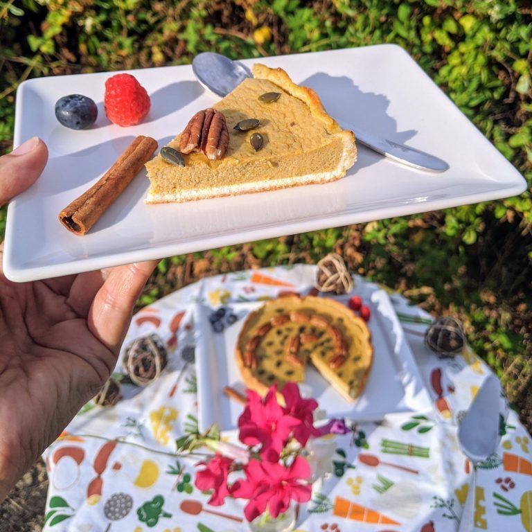 tarta de calabaza sin gluten sin azucar paleo keto low carb sin lacteos