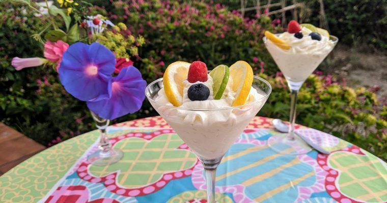mousse de limón keto sin azucar low carb