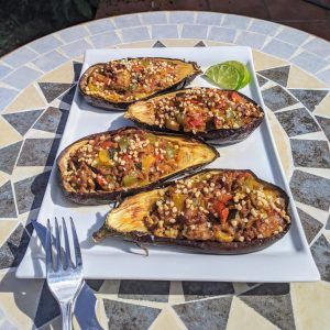 berenjenas rellenas paleo keto