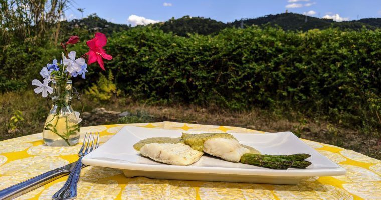 bacalao keto paleo con esparragos sin harinas