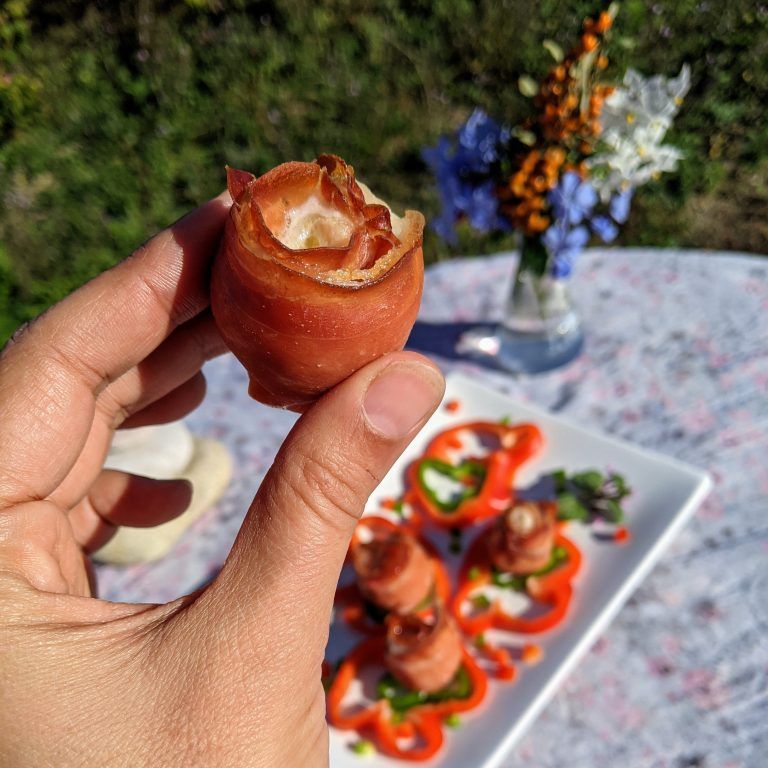 rollitos de lenguado y jamón paleo keto low carb