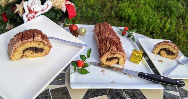 tronco de navidad sin gluten sin azucar keto low carb chocolate avellana