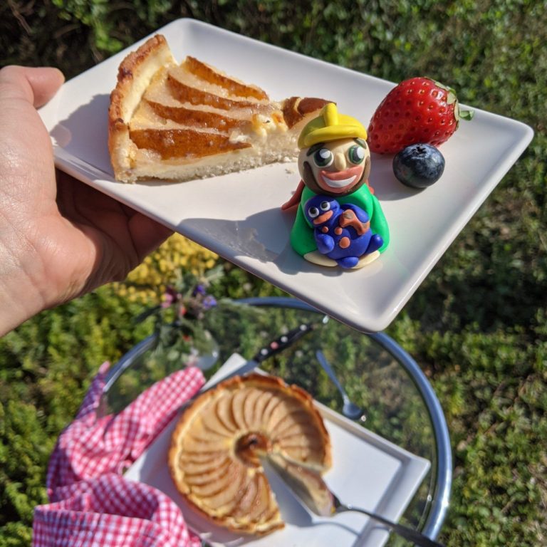 tarta pera sin azúcar low carb keto crema pastelera