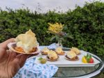 zamburiñas con salsa de coral al horno bajo la nube paleo keto low carb