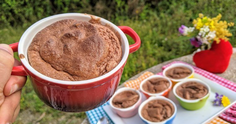souffle de cacao paleo keto low carb sin azucar sin gluten
