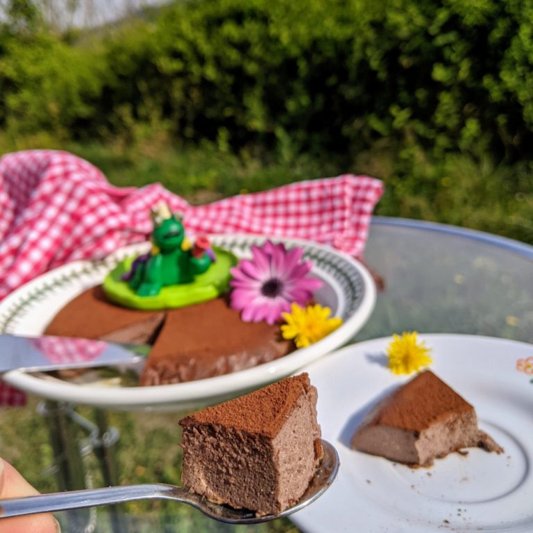 sapo caricatura principe arcilla polimerica flan de cacao sin azucar keto low carb